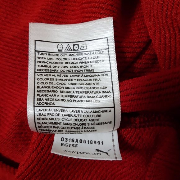 Puma Hoodie Sweatshirt Athleticwear Kids Fierce Red Heather - Picture 10 of 13